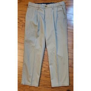 Dockers Pants Mens Flex Comfort Classic Fit 34x28.5 (Actual) Khaki Chino
